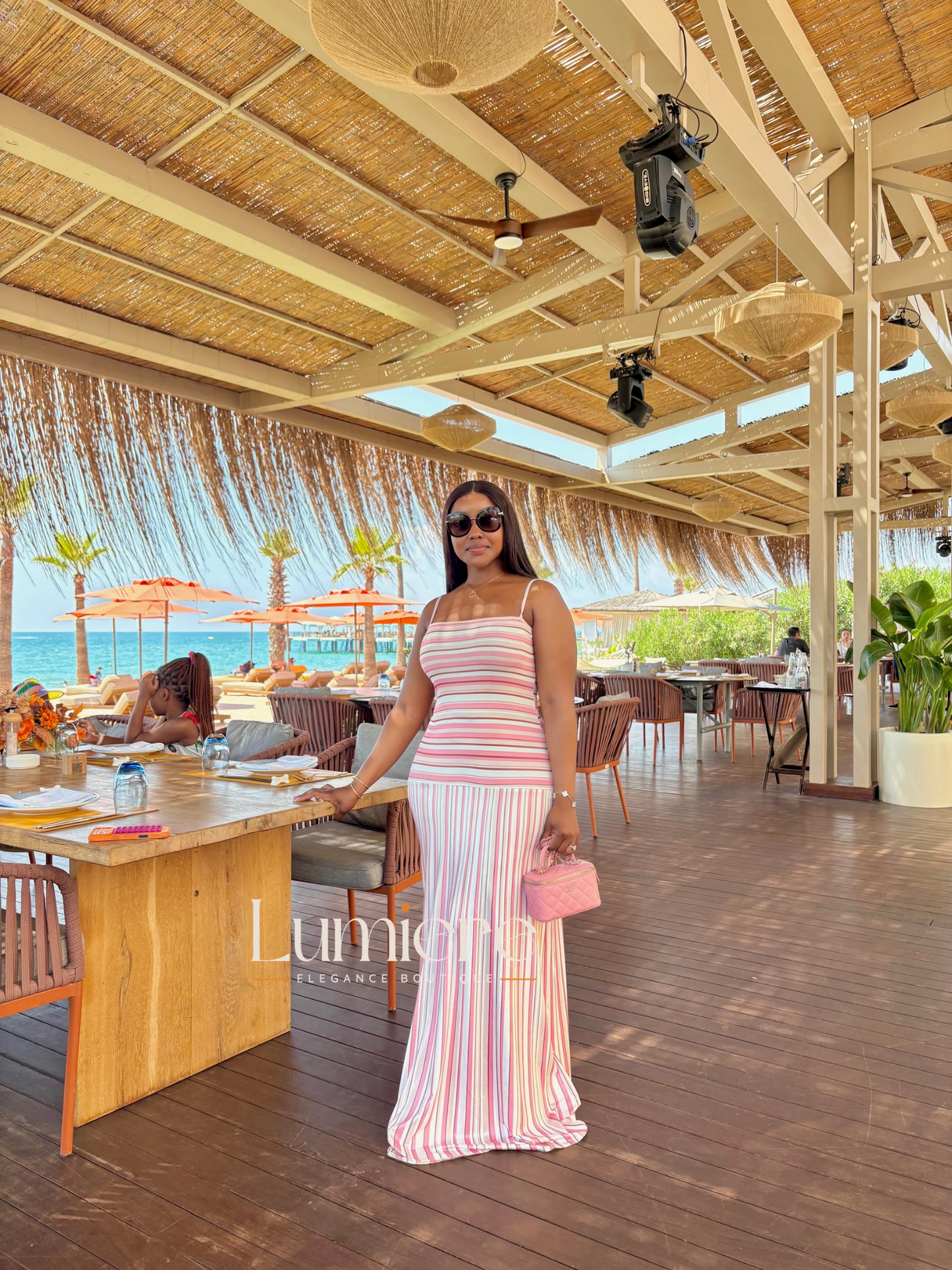 Coco strip dress